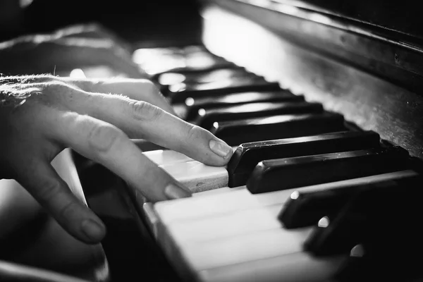 Hands of a piano player