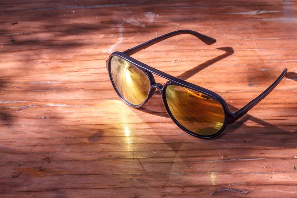 Sun glasses on vintage table