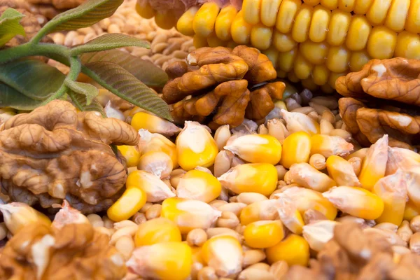 Corn with nuts