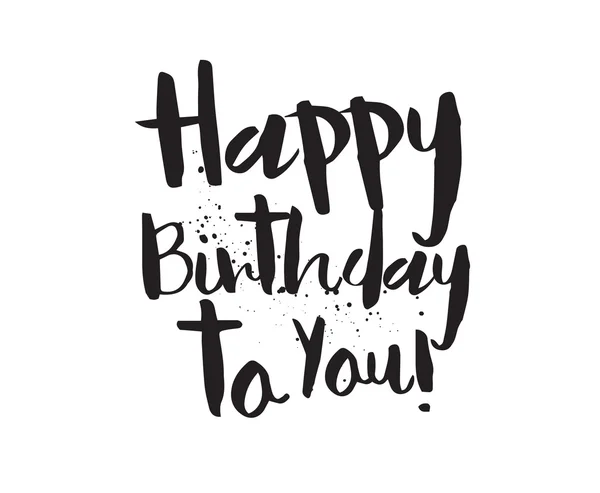 Feliz aniversário para você inscrição. Mão-extraídas letras. Caligrafia