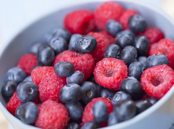 Dessert, fresh berries close-up.