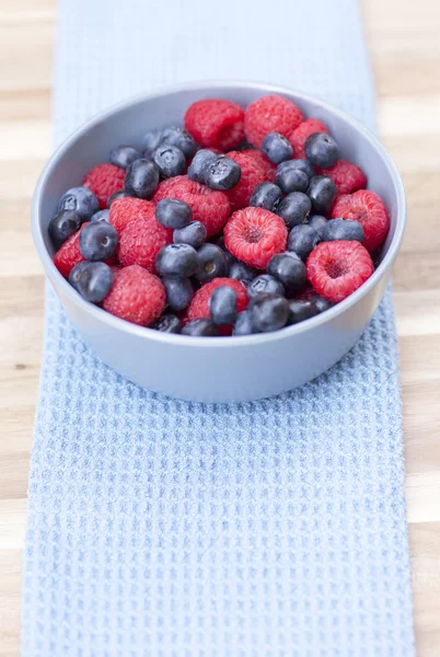 Dessert, fresh berries close-up.