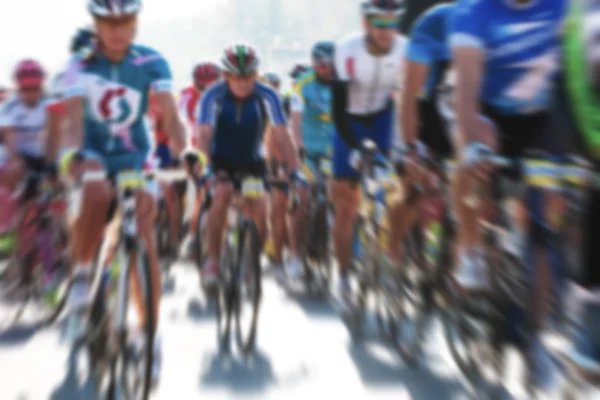 Cycle race - peleton. Blurred image