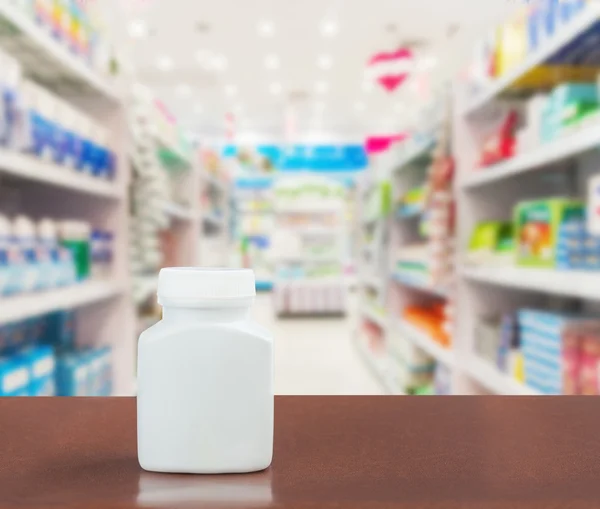 Pill bottle on table