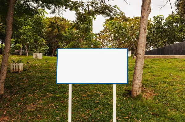 Blank advertising billboard isolated