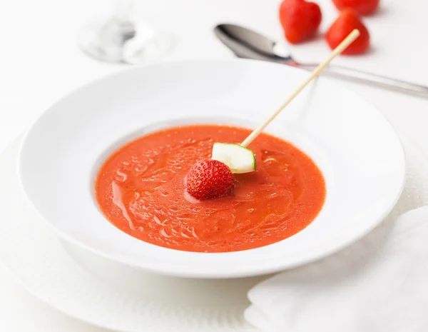Gazpacho, a typical cold soup from Spain