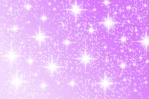 Beautiful white stars shining bright on blurred purple digital background