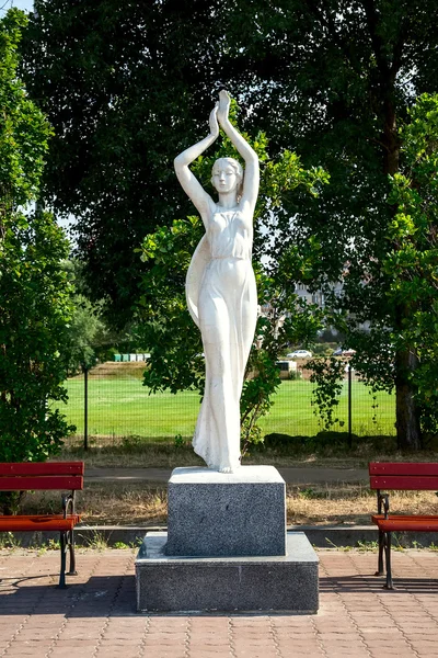 Sculpture of female muse