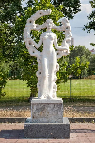 Sculpture of female muse