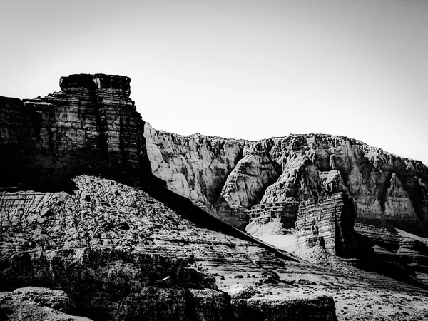 Desert land at Utah, USA in black and white