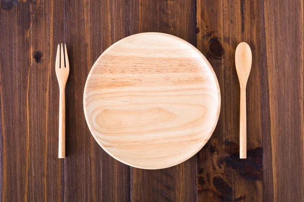 Plates, utensils made of wood