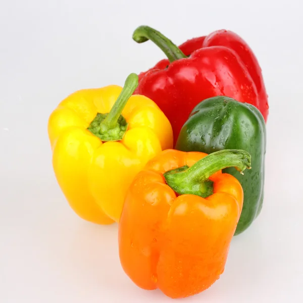 Red,green,yellow and orange bell pepper