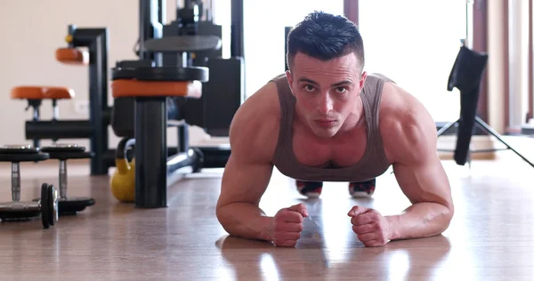 Man doing push ups exercise