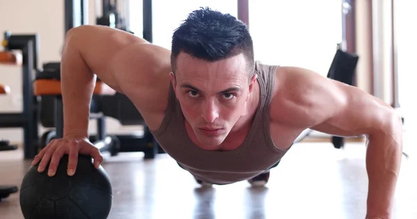 Man doing push ups exercise