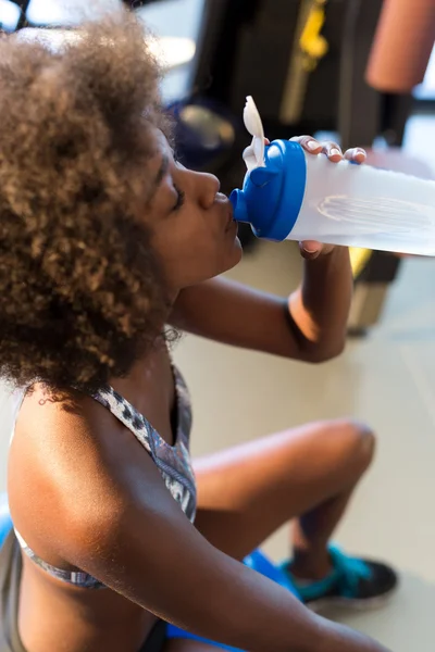 Woman drinking water