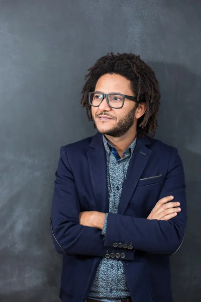 African man in suit shot in studio