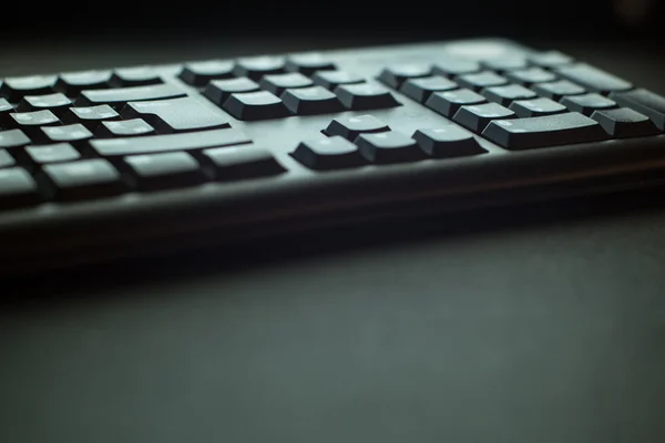 Computer keyboard background. Shallow DOF.