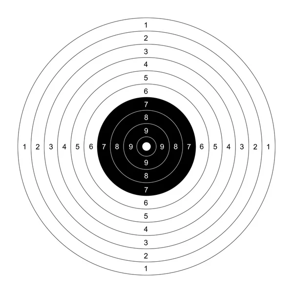 Blank target for shooting