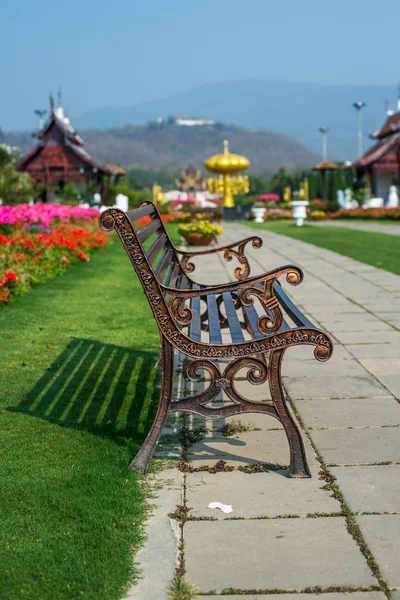 Chairs in the garden ROYAL FLORA RATCHAPHRUEK, International Horticulture Exposition for His Majesty the King, Chiangmai, Thailand