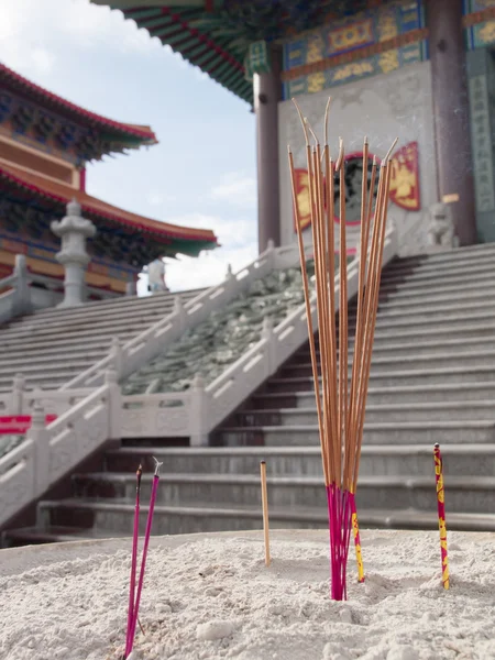 Beautiful chinese temple named Dragon Temple Kammalawat in Nontaburi, Thailand