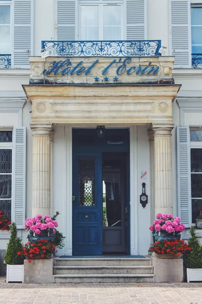 Entrance to hotel in France