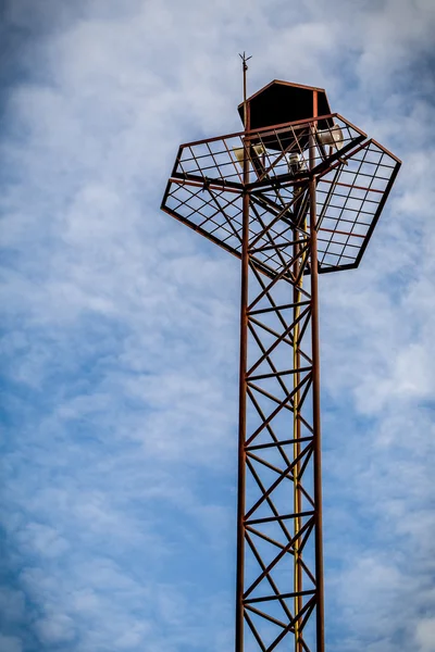 Speaker Tower with Sky / Speaker Tower / Speaker on High Tower with Sky Background