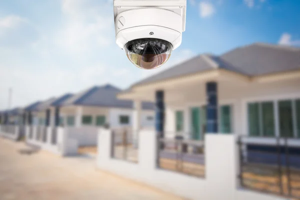 CCTV Home camera security operating at house.