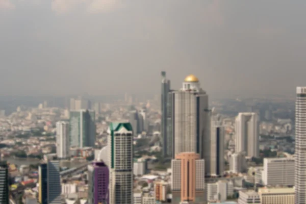 Blur view of Bangkok city. Top view Bangkok city. Building in Bangkok city. Cityscape, Thailand.