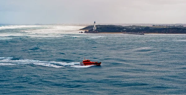 Pilot boat in a storm