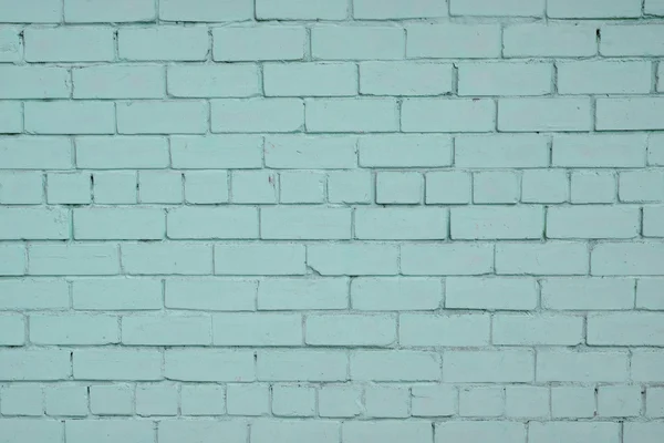 Blue teal painted brick wall background