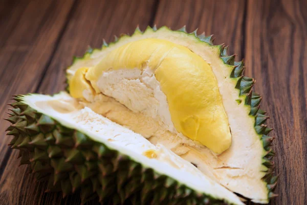 Durian Fruit on wood table
