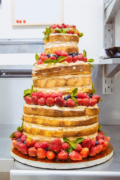 Wedding cake with fruit