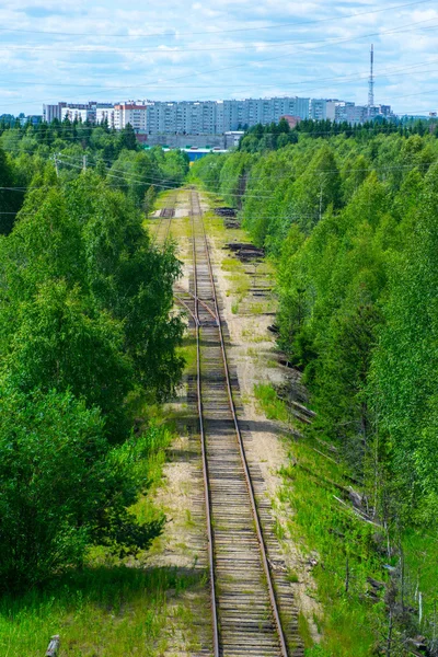 Old railway in suburb