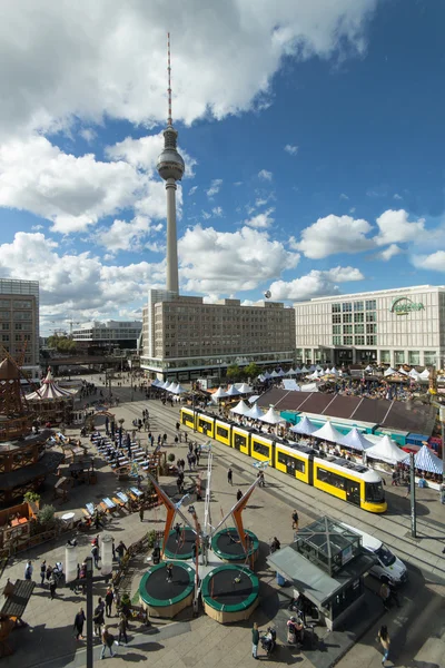 Tv tower and Alexanderplatz in Berlin, Germany