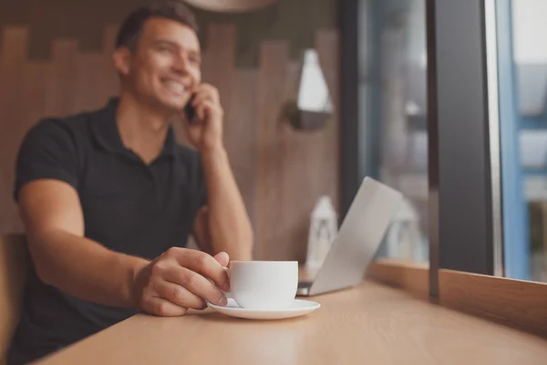 Man talking on phone