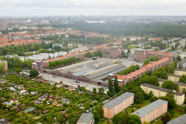 Berlin Aerial view. Tilt Shift