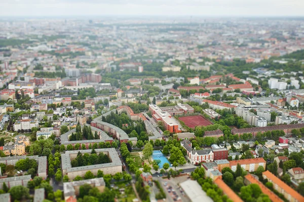 Berlin Aerial view. Tilt Shift