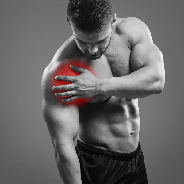 Muscular man Shoulder pain