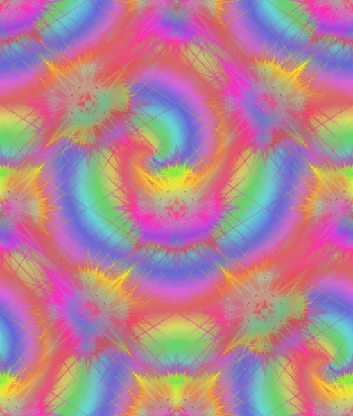 Vibrant colored seamless pattern. Swirl decorated wallpaper