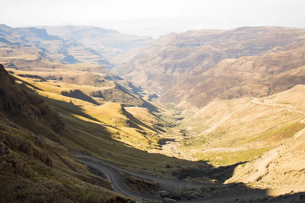 Sani Pass. Drakensberg. Mountain pass between the borders of South Africa and Lesotho.