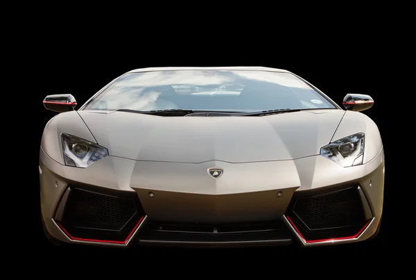 Fashion  model sport car Lamborghini isolated on black background. Italian Annual Festival.  Modern vehicle style. Hi-tech. Luxury.