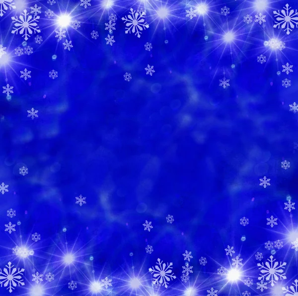 Beautiful festive abstract grunge background with snowflakes and shining stars.