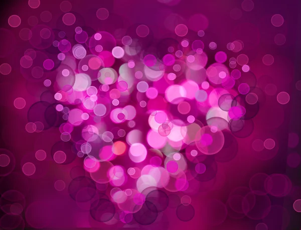 Bokeh heart. Colorful shape. Can be used as valentine card, flyer, banner, invitation card for wedding