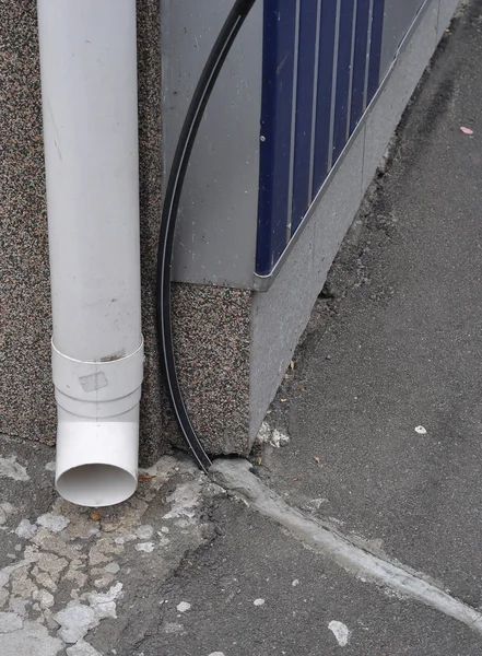How to run underground cable under a pathway.
