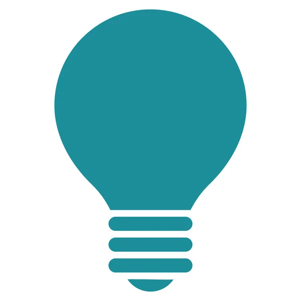 Electric Bulb flat soft blue color icon