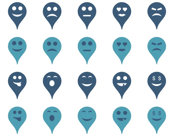 Emotion map marker icons