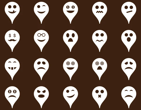 Emotion map marker icons.