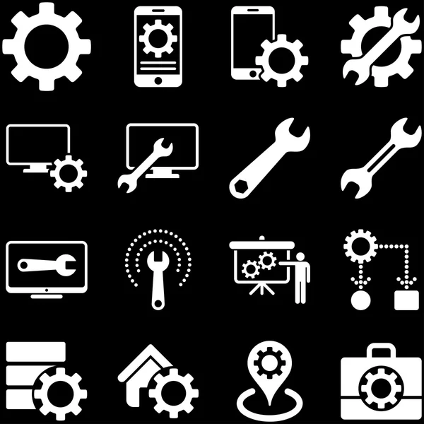 Options and service tools icon set