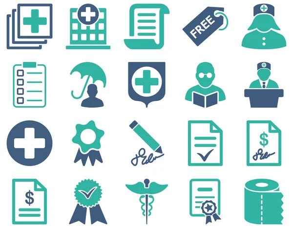 Medical bicolor icons