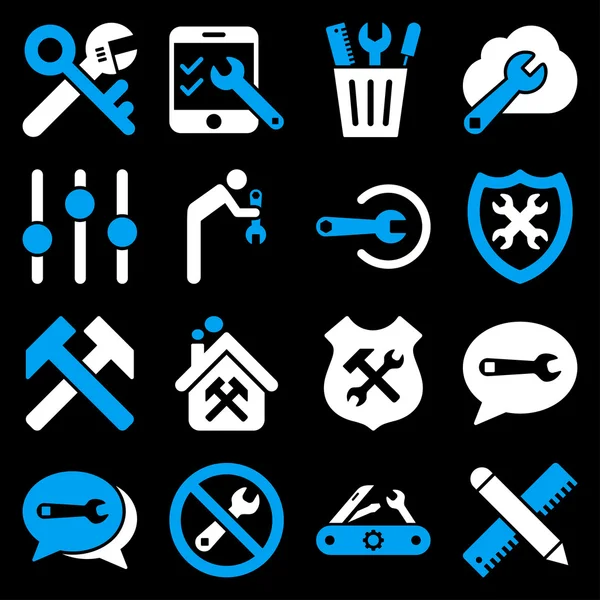 Options and service tools icon set